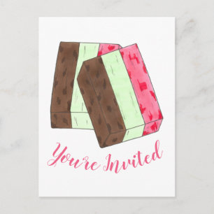 Invitation Gelato Spumoni Ice Cream Party
