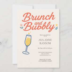Invitation générique pour Brunch et Champagne péti