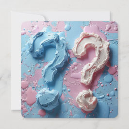Invitation Genre Reveval Party Texte personnalisé 