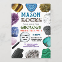Géologie Anniversaire Fête Rocks Gemstones Crystal