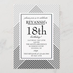 Invitation géométrique d'arrière - plan