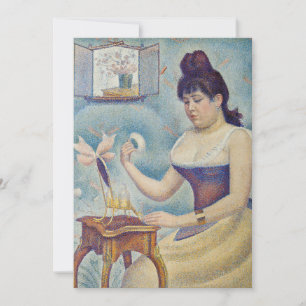 Invitation Georges Seurat - Jeune Femme se Poudrant