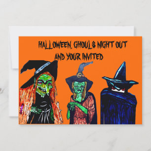 INVITATION GHOULS NIGHT OUVERT HALLOWEEN
