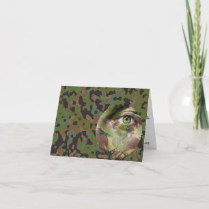 Invitation GI Camouflage Soldat Party Personnalisé