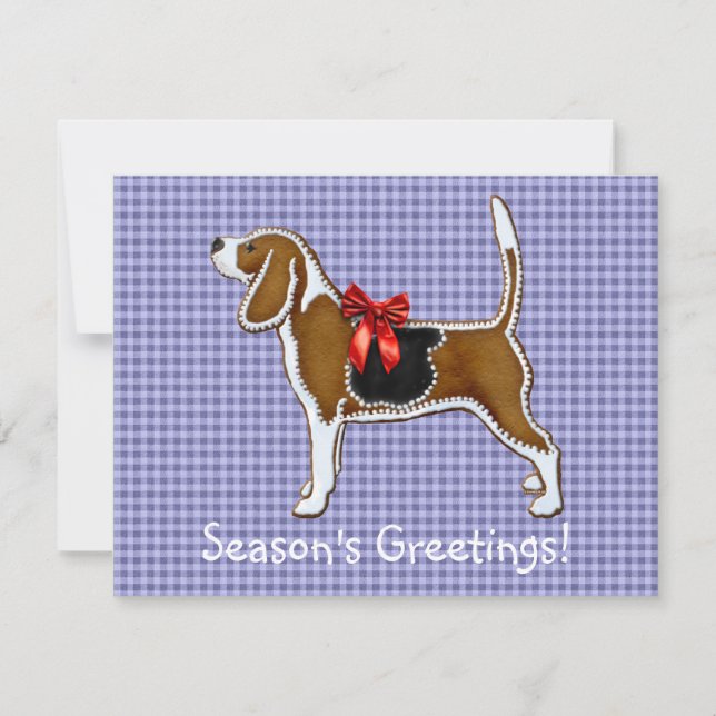 Invitation Ginger Beagle de pain de Noël Cookie (Devant)