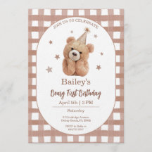Gingham Anniversaire Premier de Beary