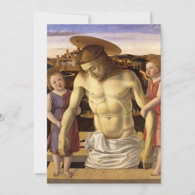 Invitation Giovanni Bellini - Dead Christ Supported by Two An (Devant)