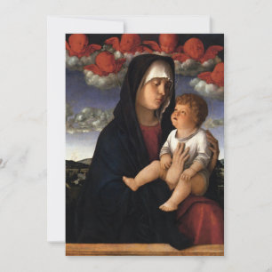 Invitation Giovanni Bellini - Madonna des Cherubims rouges
