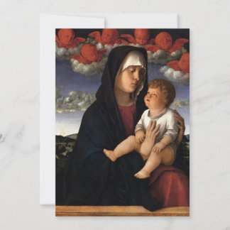 Invitation Giovanni Bellini - Madonna des Cherubims rouges