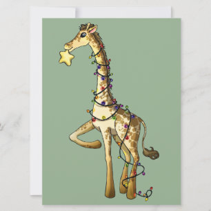 Invitation Girafe brillante