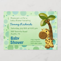 Giraffe pois - Baby shower neutre