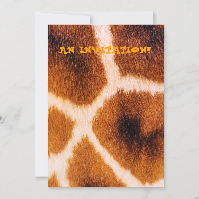 INVITATION GIRAFFES (Devant)