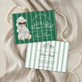 Invitation Girls Gone Mild Spa Bear Bachelorette