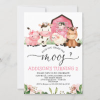 Girls Pink Farm Avez-Vous Entendu L'Anniversaire D