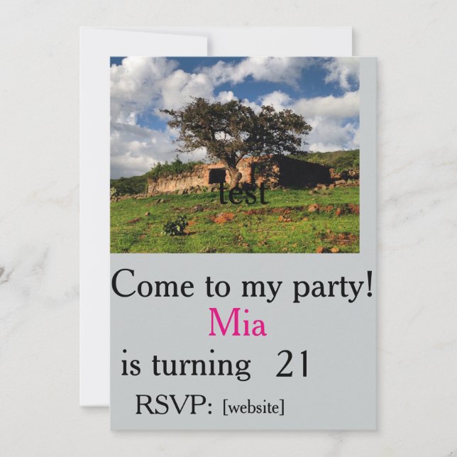 Invitation gisements de modèle d'invitation de chacharas (Devant)