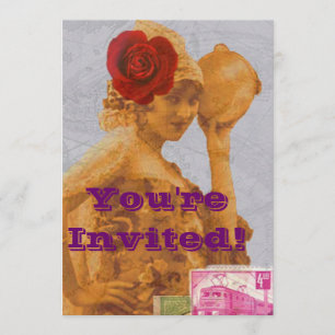 Invitation Gitan vintage