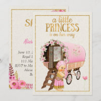 Invitation gitane de baby shower avec le bébé