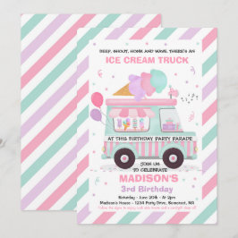 Invitation Glace Anniversaire Promenade De Fête Par Anniversa