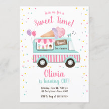 Glace Cream Camion Sweet Time Rose Girl Anniversai