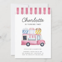 Glace Cream Truck Anniversaire de enfant Party Mod