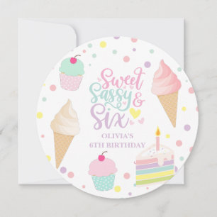 Invitation Glace Sweet Sassy et Six