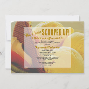 Invitation Glace Waffle Mariage Shower Elle A été Prise