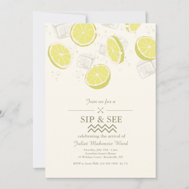 Invitation Glacière d'été (Devant)