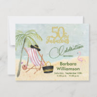 Glam 50 & Fabulous Beach Scene Party