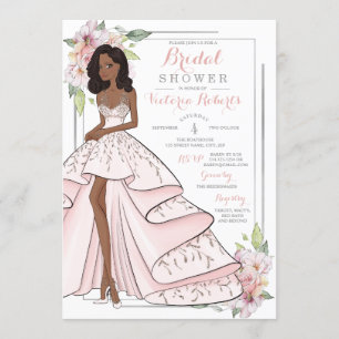 Invitation Glam Girl Fête des mariées