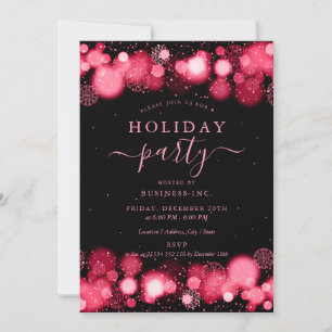 Invitation Glam officiel Gold Corporate Fête Rouge