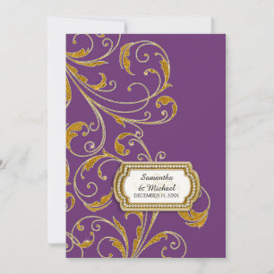 Invitation Glam Old Hollywood Regency Black Cravate Style d'é