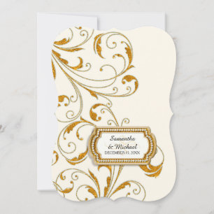 Invitation Glam Old Hollywood Regency Black Cravate Style d'é