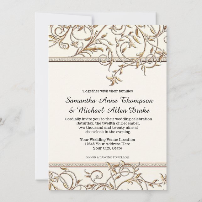 Invitation Glam Old Hollywood Regency Black Tie Lavender (Dos)