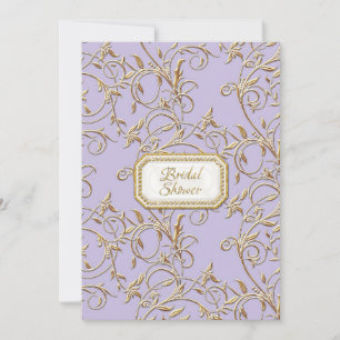 Invitation Glam Old Hollywood Regency Lilac Fête des mariées