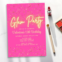 Glam Party moderne rose chaud Neon brillant fille