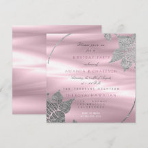 Glamme florale de soie Lily Argent violet fête d'a
