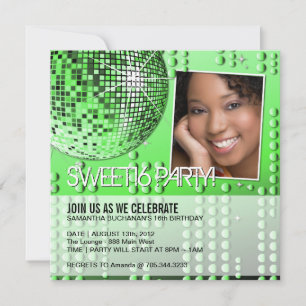 Invitation Glamour Ball de Sweet Sixteen