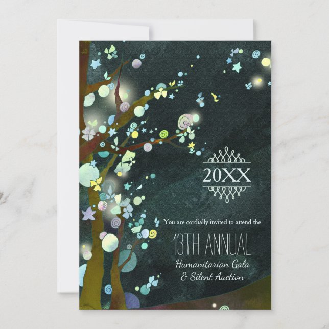 Invitation Glittery Night Charity Gala and Auction (Devant)