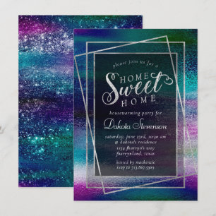Invitation Glitzy Foil   Holographie Iridescente Chauffage do