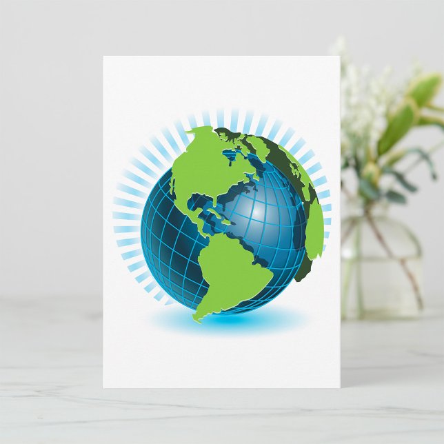 Invitation Globe Vert (Créateur téléchargé)