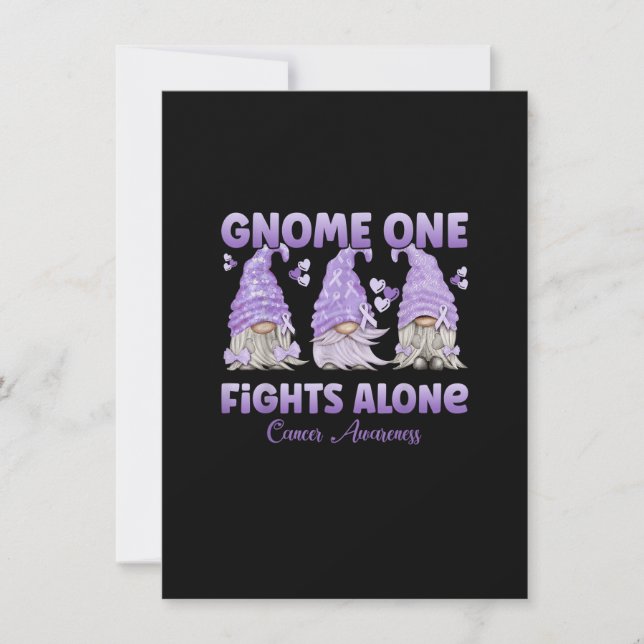 Invitation Gnome One Seul Contre Tous Lavande  Combattez Le C (Devant)