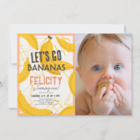 Go Bananas Yellow & Pink 1er Anniversaire Photo