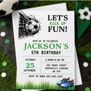 Invitation Goal ! Fête d'anniversaire de 5 ans de foot