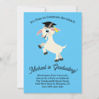 Goat Graduation Party mignonne