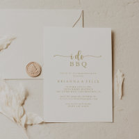 Gold Calliting I Do BBQ Engagement Party