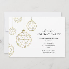 Invitation Gold Christmas Party