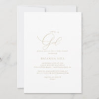 Gold Classy Chic C'est un Baby shower de fille