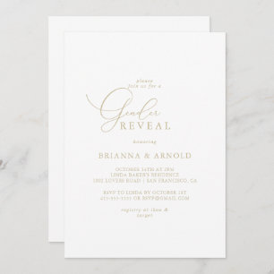 Invitation Gold Classy Chic Minimalist Sveal Party
