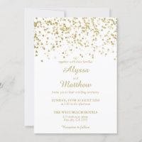 Gold Faux Parties scintillant Confetti Luxe Mariag