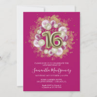 Gold Foil Sweet 16 Anniversaires Balloons Party Ho